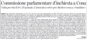 Commissione parlamentare d'inchiesta a Cona (Corriere)