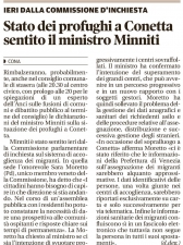 Stato dei profughi a Conetta, sentito il ministro Minniti (La Nuova Venezia)