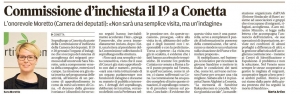 Commissione d'inchiesta a Cona, Moretto: "Non sarà una semplice visita ma un'indagine" (Nuova Venezia)