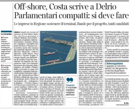 Off-shore, Costa scrive a Delrio Parlamentari compatti: si deve fare (il Corriere del Veneto)