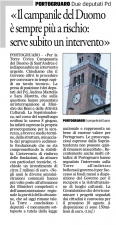 «Il campanile del Duomo è sempre più a rischio: serve subito un intervento» (il Gazzettino)